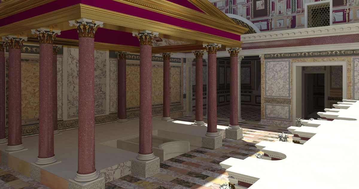 Ricostruzione della prima reggia di Nerone sul Palatino
